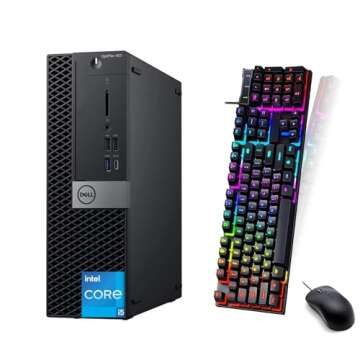 Dell OptiPlex XE3 SFF Business Desktop PC with 24" FHD Monitor, Core i5-8500, 16 GB RAM, 512GB SSD, ...