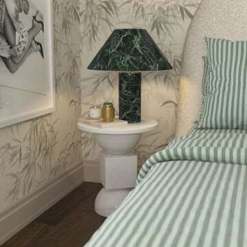 Tov Furniture Mable Spider Green Marble Table Lamp