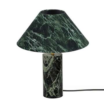 Tov Furniture Mable Spider Green Marble Table Lamp