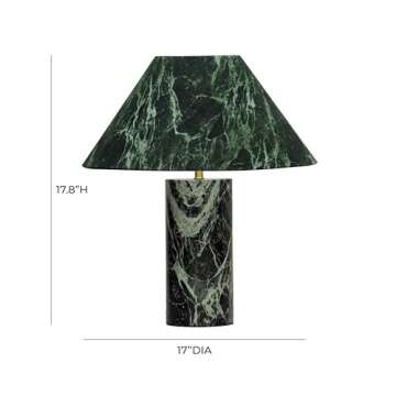 Tov Furniture Mable Spider Green Marble Table Lamp