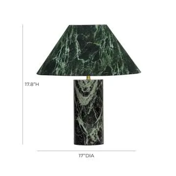 Tov Furniture Mable Spider Green Marble Table Lamp