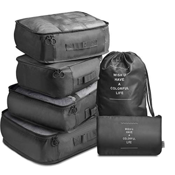 VAGREEZ Travel Packing Cubes Set - Lightweight Organizers for Suitcases