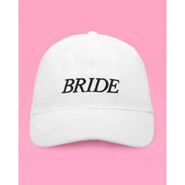 xo, Fetti Bride Baseball Hat Bachelorette Party Decorations White | Bride to Be Gift, Engagement Party Supplies, Cool Bride