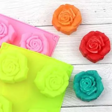 RoseFlower Silicone Molds for Baking and Ice Treats