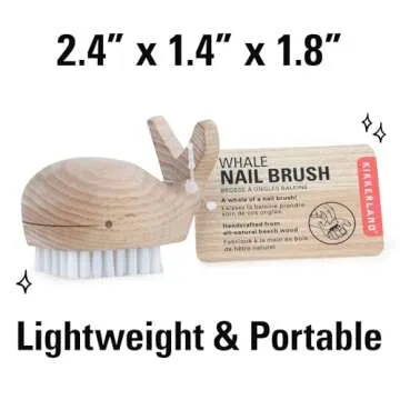 Kikkerland Whale Scrub Brush - Eco-Friendly Cleaning Tool