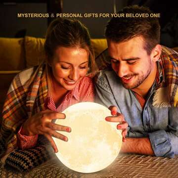 Ehobroc Moon Lamp - Lunar Decor & Night Light