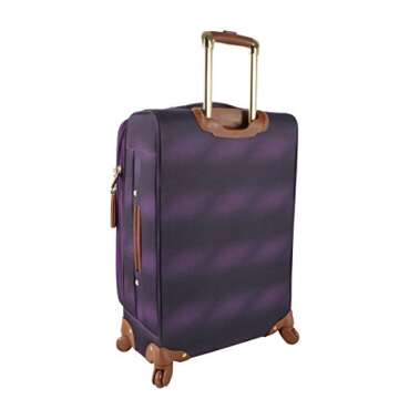Steve Madden Unisex-Adult (Luggage only) Carry on Bag with Spinner Wheels, Shadow Purple, 20in