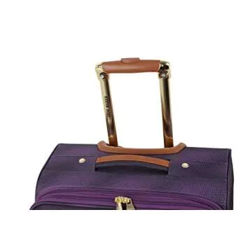 Steve Madden Unisex-Adult (Luggage only) Carry on Bag with Spinner Wheels, Shadow Purple, 20in
