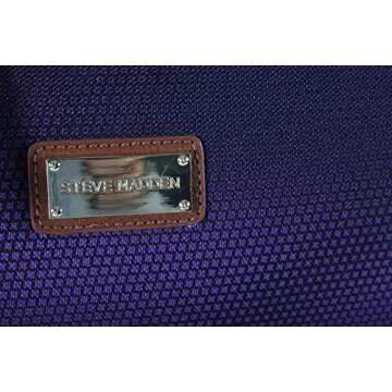 Steve Madden Unisex-Adult (Luggage only) Carry on Bag with Spinner Wheels, Shadow Purple, 20in