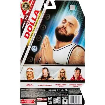 Mattel WWE Action Figure, Series #142 Top Dolla 6-inch Collectible with 10 Articulation Points & Life-Like Look