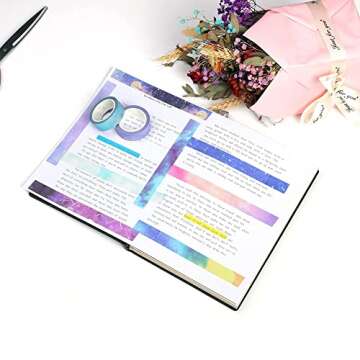 Molshine Set of 8 Washi Masking Tape for Crafting