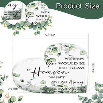 Wedding in Loving Memory Sign Memorial Table Sign Heart Acrylic plaque for Remembrance Wedding Party...