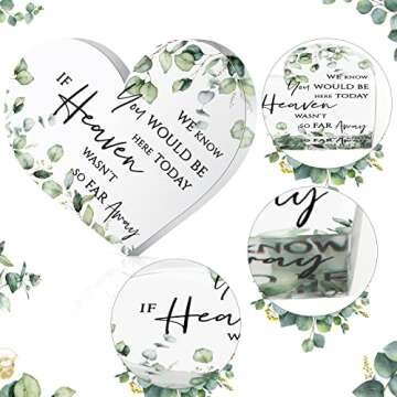 Beautiful Wedding Memorial Table Sign Heart Acrylic Plaque