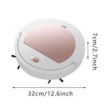 Home Robot Vacuum Cleaner, 3 in 1 Smart Sweeping Robot Vacuum, Wet/Dry Two Used, Long Lasting, Quiet Cleaning Robot, Ideal for Pet Hair, Carpets, Hard Floors