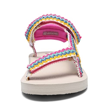 Muboliy Women's Sandals Casual Summer Water Sandals with Arch Support Yoga Mat Insole Outdoor Wadable Hiking Sandals