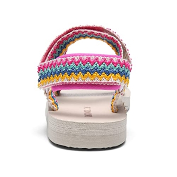 Muboliy Women's Sandals Casual Summer Water Sandals with Arch Support Yoga Mat Insole Outdoor Wadable Hiking Sandals