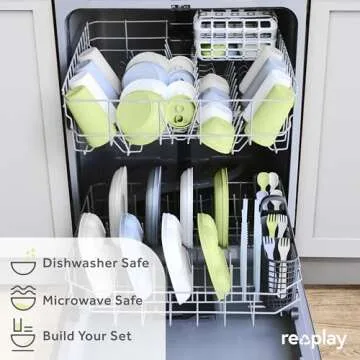 Re-Play Made in USA 10 Oz. Sippy Cups for Toddlers, Pack of 4 - Reusable Spill Proof Cups for Kids, Dishwasher/Microwave Safe - Hard Spout Sippy Cups for Toddlers 3.13" x 6.25", Meadow