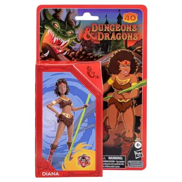 Dungeons & Dragons Cartoon Classics 6-Inch-Scale Diana The Acrobat Action Figure, D&D 80s Cartoon, I...