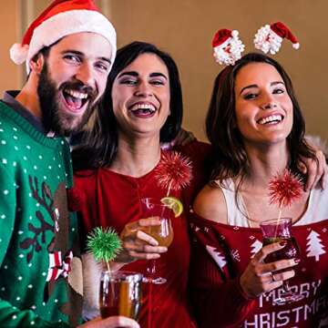 Christmas Firework Cupcake Toppers 120 Pcs