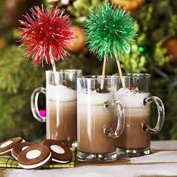 Christmas Firework Cupcake Toppers 120 Pcs