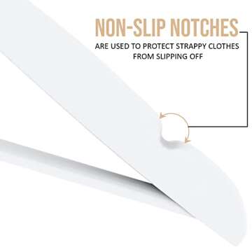 Utopia Home Premium Wooden Hangers 10 Pack - Durable & Slim Coat Hanger - Suit Hangers with 360-Degr...