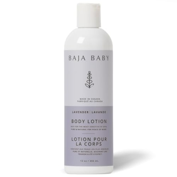Baja Baby Organic Lavender Lotion - EWG Baby Lotion - All Natural, Vegan, Gluten Free Gentle Body Lo...