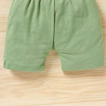 GRNSHTS Baby Boys 1st Birthday Cake Smash Outfit Wild One Bowtie Romper+Bloomers+Suspenders Photo Shoot Clothes Set (Light Green,12-18 Months)