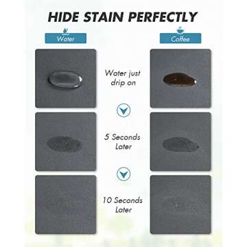 AMOAMI-Coffee Mat Hide Stain Rubber Backed Absorbent Dish Drying Mat for Kitchen Counter-Coffee Bar ...