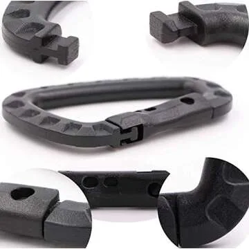 Nxtop Tactical Carabiner Keychain - Versatile 10 Pack