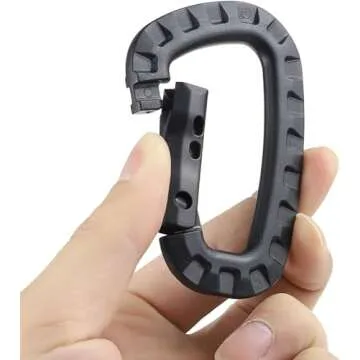 Nxtop Tactical Carabiner Keychain - Versatile 10 Pack