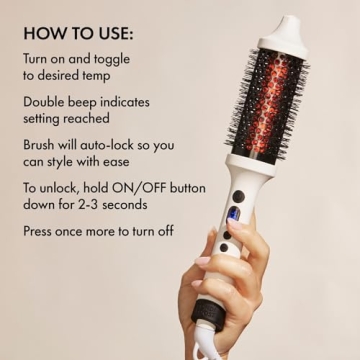 BondiBoost Infrared Bounce Brush, Heated Thermal Round Brush