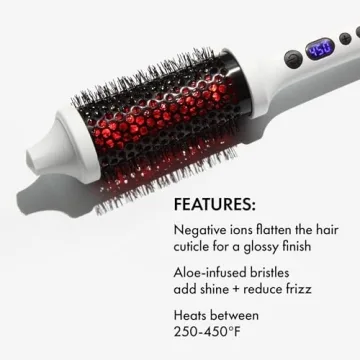 BondiBoost Infrared Bounce Brush, Heated Thermal Round Brush