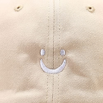 Umeepar Smile Face Baseball Cap Adjustable Cotton Dad Hat