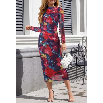 Stylish MEROKEETY Tie Dye Maxi Dress for Women