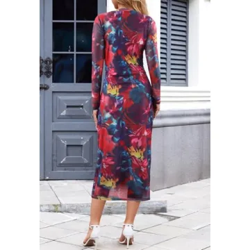 Stylish MEROKEETY Tie Dye Maxi Dress for Women