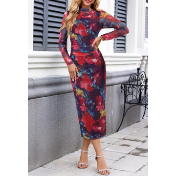 Stylish MEROKEETY Tie Dye Maxi Dress for Women