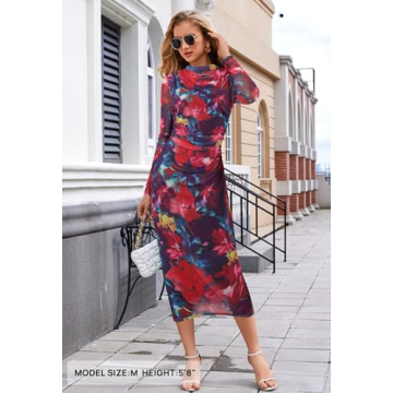 Stylish MEROKEETY Tie Dye Maxi Dress for Women