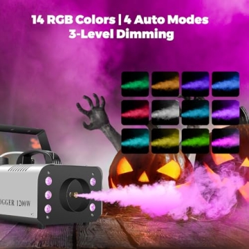 Powerful Fog Machine with RGB Lights for Events