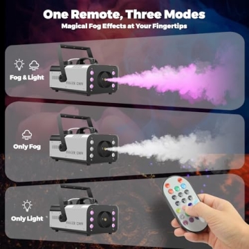 Powerful Fog Machine with RGB Lights for Events