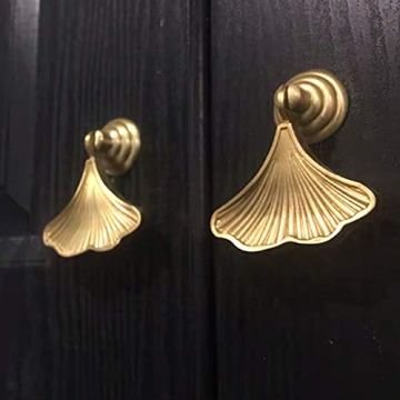 Stunning Greenite Ginkgo Leaf Cabinet Handles for Elegance