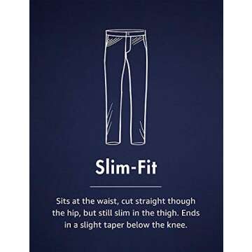 Goodthreads Men's Slim-Fit Washed Comfort Stretch Chino Pant, White, 32W x 30L