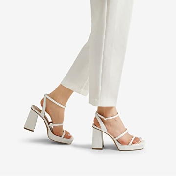 Stylish DREAM PAIRS Platform Ankle Strap Heels for Women