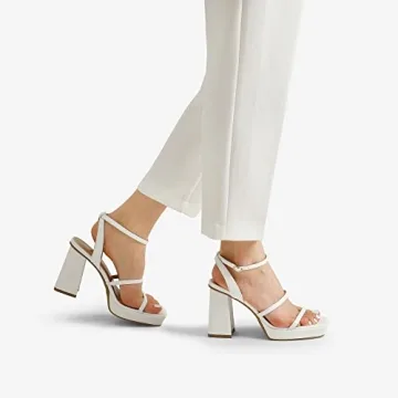 Stylish DREAM PAIRS Platform Ankle Strap Heels for Women