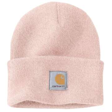 Carhartt Men's Knit Cuffed Beanie | Warm Ash Rose/Marshmallow Marl