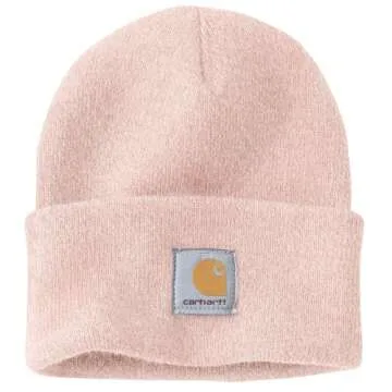 Carhartt Men's Knit Cuffed Beanie | Warm Ash Rose/Marshmallow Marl