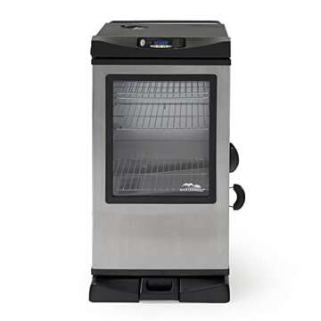 Masterbuilt 20077515 Front Controller Electric Smoker with Window and RF Controller, 30-Inch
