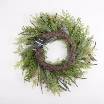 Decorbyhannah 20 Inch Prelit Christmas Wreath for All Occasions