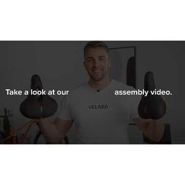 VELMIA Comfortable Memory Foam Bike Seat for All Riders