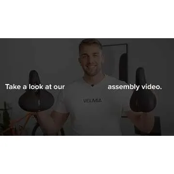 VELMIA Comfortable Memory Foam Bike Seat for All Riders