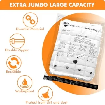 Space Saving Vacuum Storage Bags with Hand Pump for All